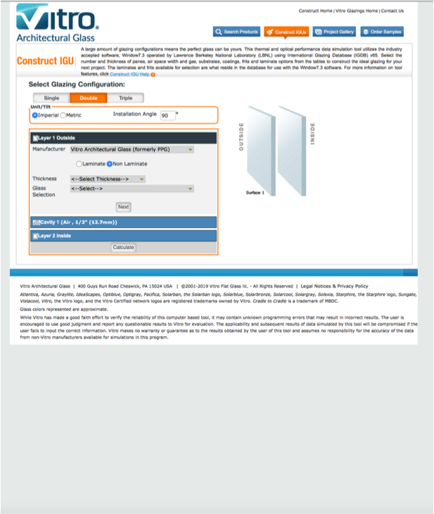 A screen shot of the product information page.
